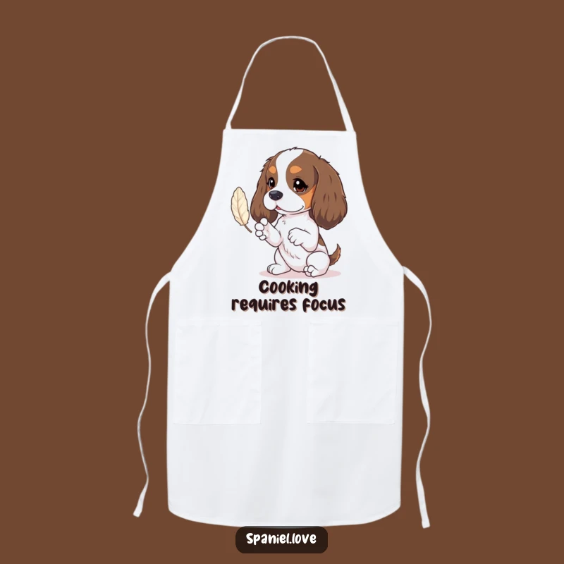 Funny Spaniel Tiny Paws Feather Play Apron - Cook with Charm!