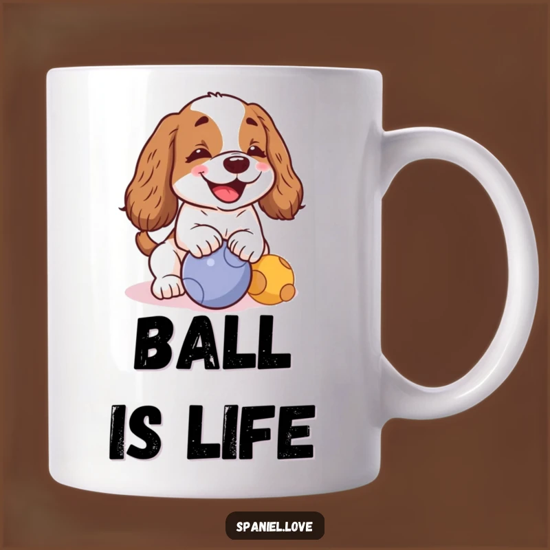 Funny Kawaii Spaniel Barking Mug: Adorable and Hilarious Gift for Dog Lovers