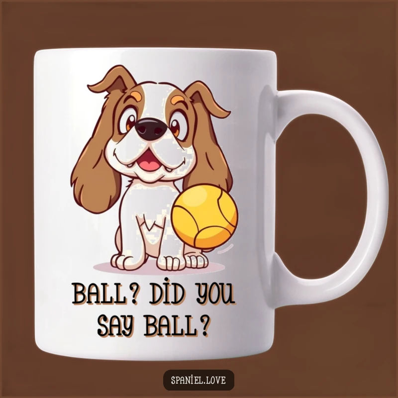 Funny Spaniel Ball Surprise Mug: The Perfect Gift for Dog Lovers