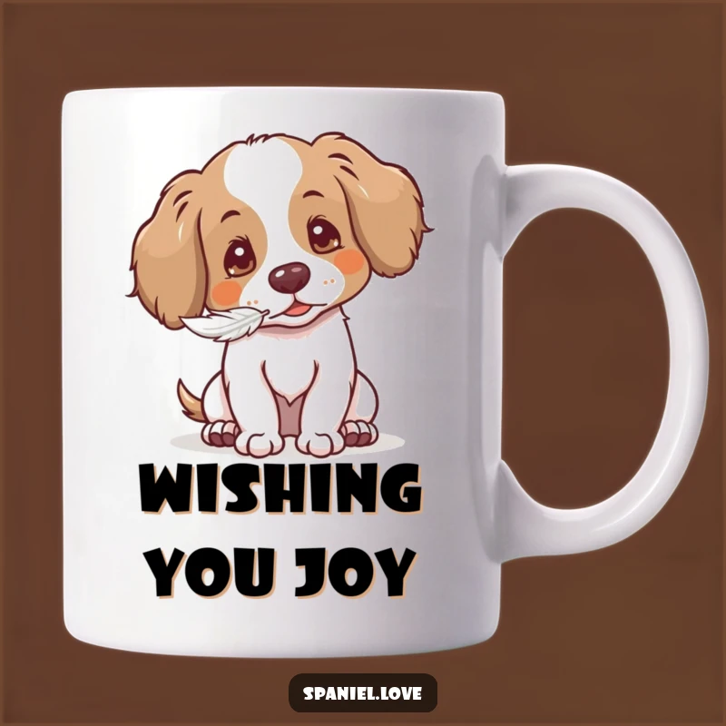 Gentle Spaniel Mug: Funny Seed Puff Gift for Dog Lovers