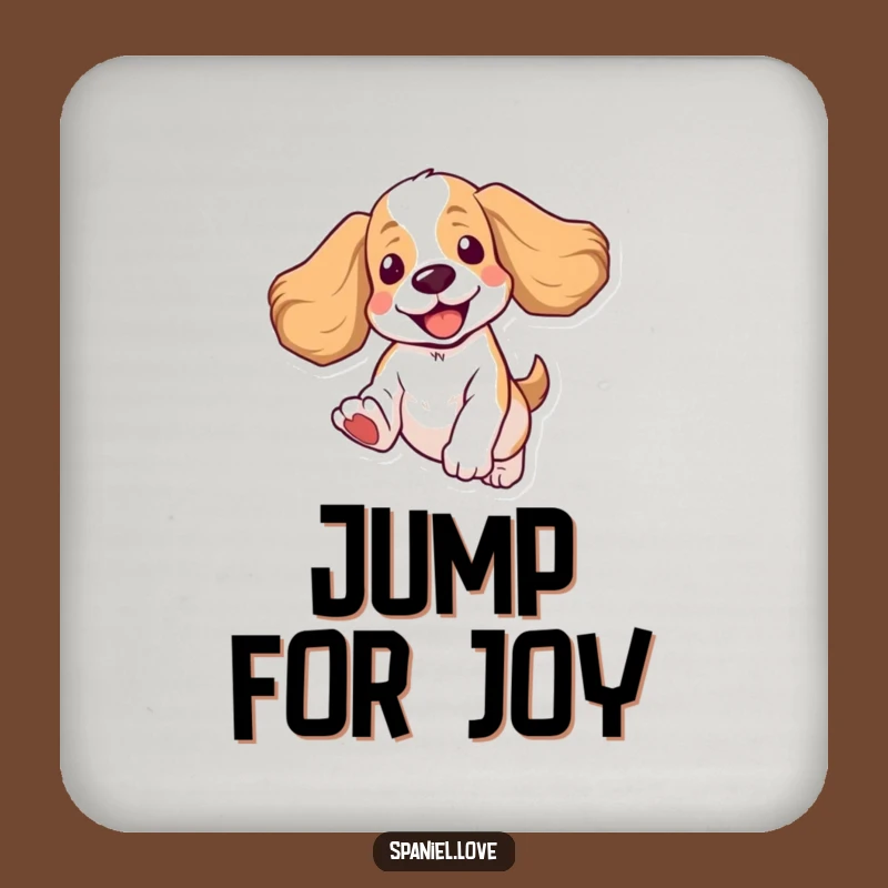 Funny Spaniel Coaster Set: Protect Surfaces With Smiles, Cute Funny Gift