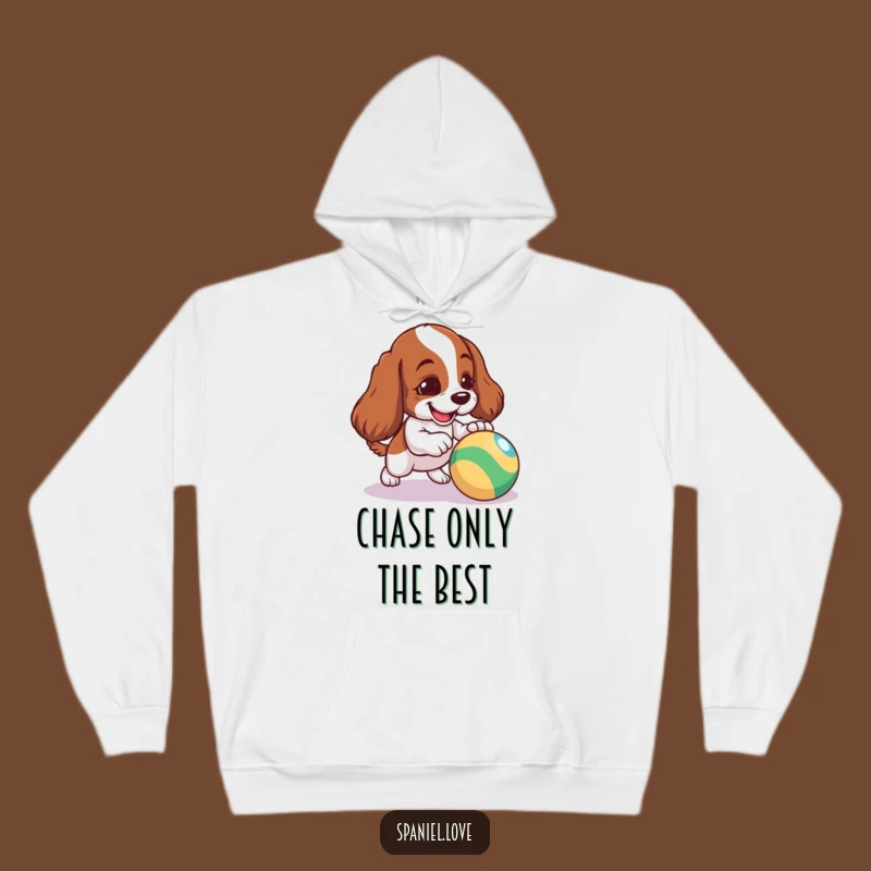 Cozy Funny Spaniel Hoodie - Mischievous Dog Design, Perfect Warm Gift