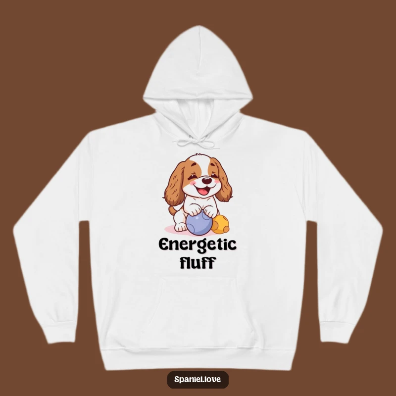 Funny Kawaii Spaniel Barking Hoodie: Stay Cozy with Canine Comedy