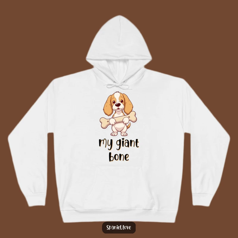 Funny Spaniel Big Bone Hoodie: Cozy Pride, Hilarious Dog Gift