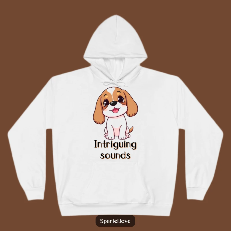 Funny Tilted Spaniel Hoodie: Cozy Up with Canine Curiosity and Humor