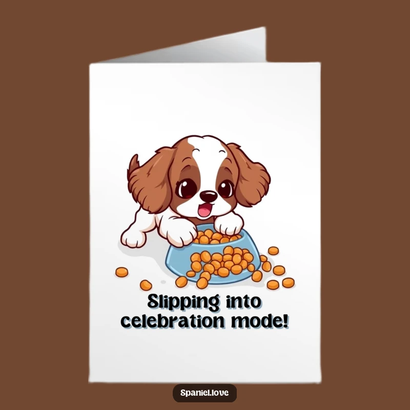 Spaniel Congratulations Card Free Printable: Surprise Dog Gift