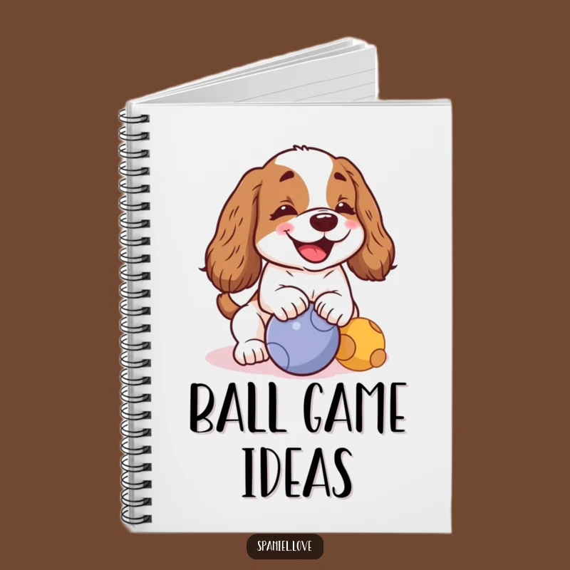 Funny Kawaii Spaniel Barking Notebook: Jot Down Ideas with Puppy Power