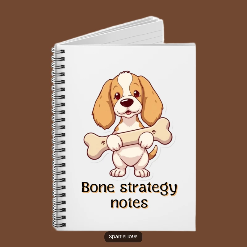 Funny Spaniel Big Bone Notebook: Jot Down Proud Accomplishments