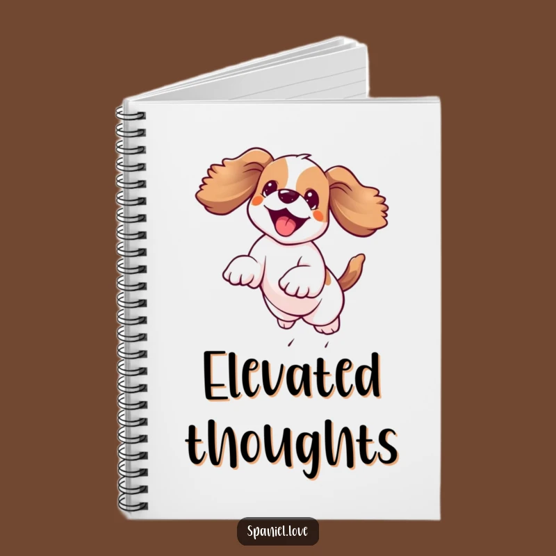 Funny Kawaii Spaniel Notebook: Joyful Leap, Floppy Ears, Perfect for Playful Notes