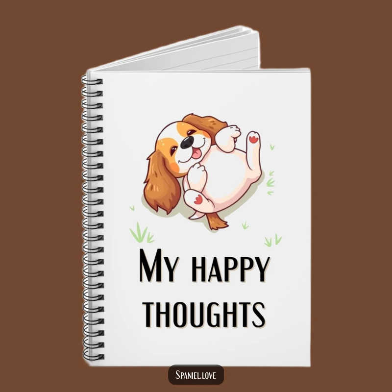 Funny Rolling Spaniel Notebook: Capture Your Thoughts with Canine Joy