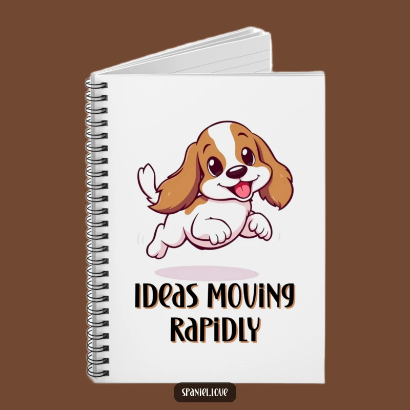 Funny Spaniel Scurry Notebook - Hilarious Dog Lover Journal Gift