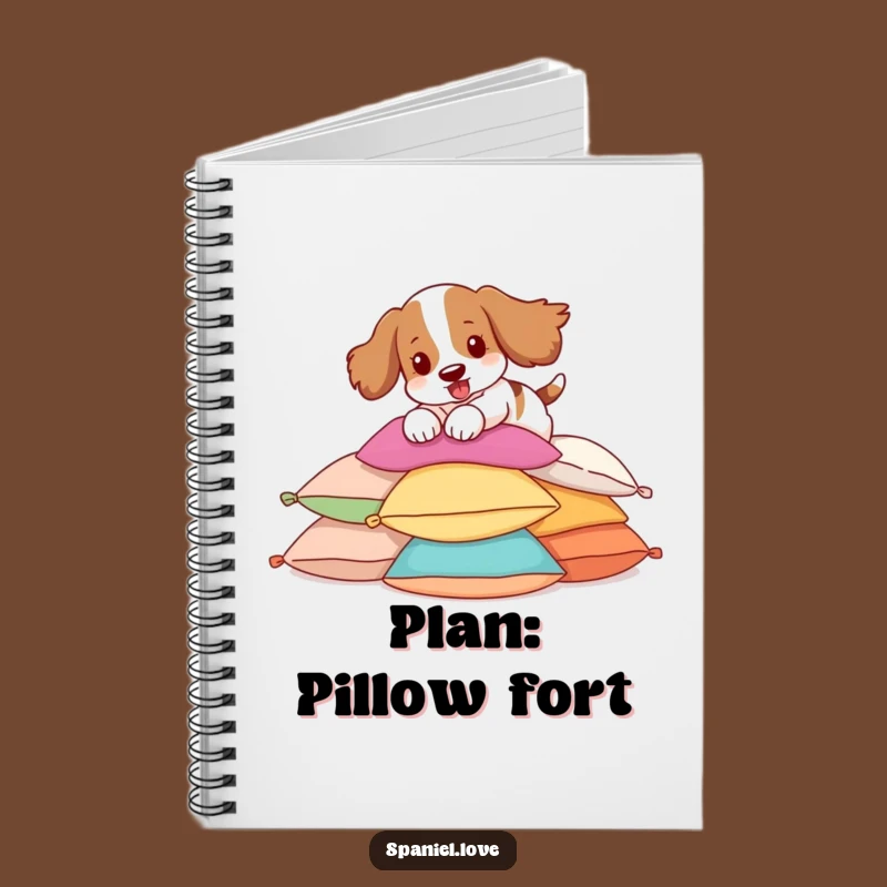 Funny Spaniel Pillow Pounce Notebook: Capture Ideas with Playful Flair