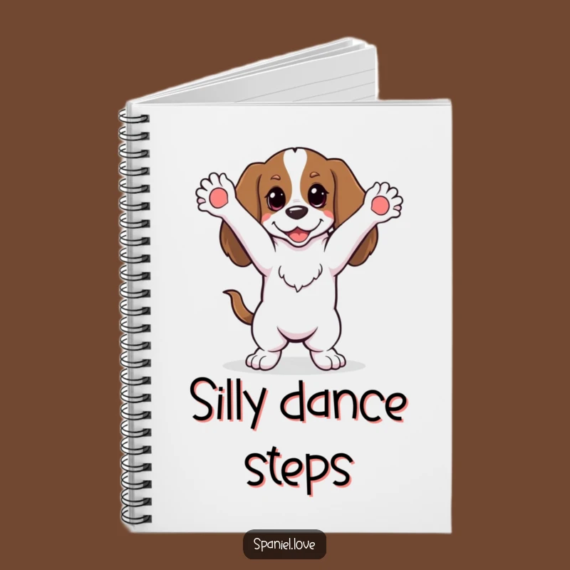 Funny Dancing Spaniel Notebook: Jot Down Your Moves with Canine Joy