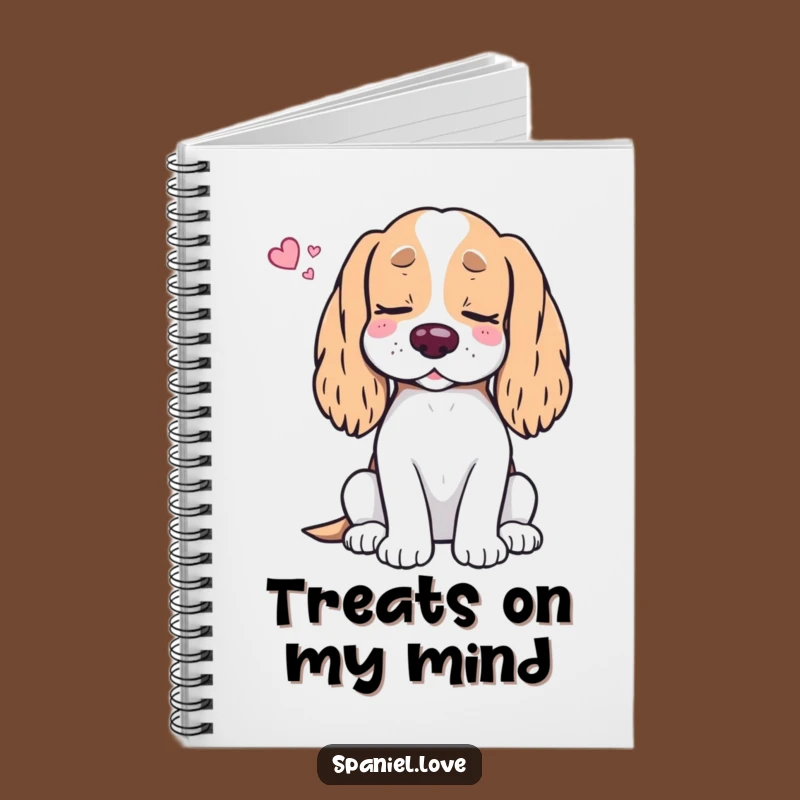Spaniel Treat Dream Notebook: Jot Down Your Funniest Thoughts and Snack Ideas