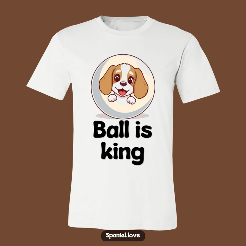 Funny Spaniel Ball Bark T-Shirt: Playful Dog Surprise, Perfect Funny Gift