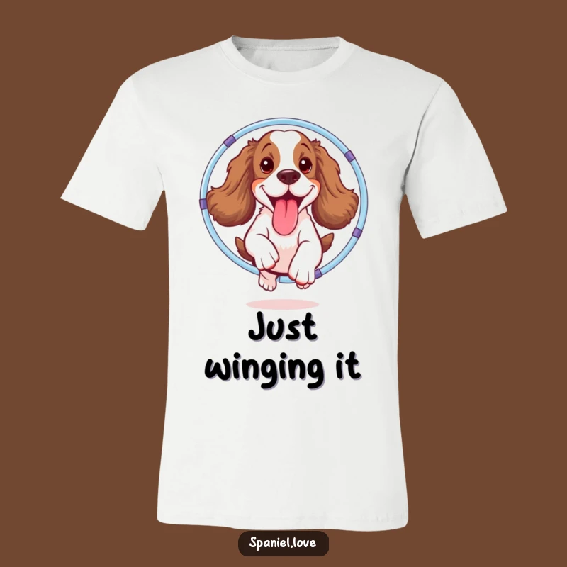 Funny Spaniel Hula Hoop T-Shirt: Unleash Your Playful, Hilarious Side!