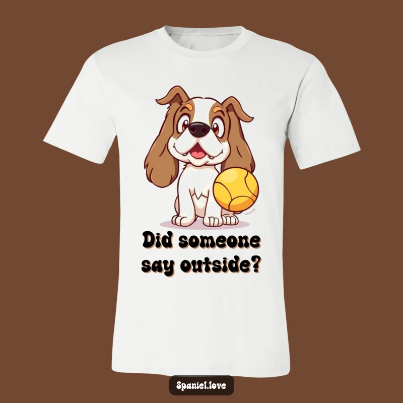 Funny Spaniel Surprise T-Shirt: Hilarious Dog Lover Tee for Ultimate Fun