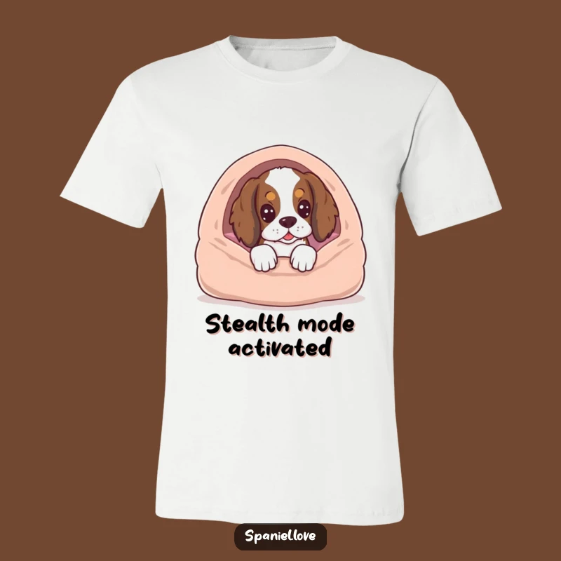 Funny Spaniel Anticipation T-Shirt - Adorable Humorous Dog Lover Gift Tee