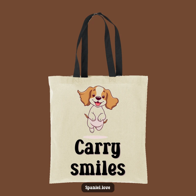 Funny Spaniel Bouncing Ears Flapping Tote Bag: Carry Your Joy
